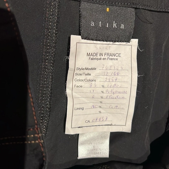 Atika vintage style Embroidered asymmetrical A line Skirt  Sz M/L - Picture 6 of 13